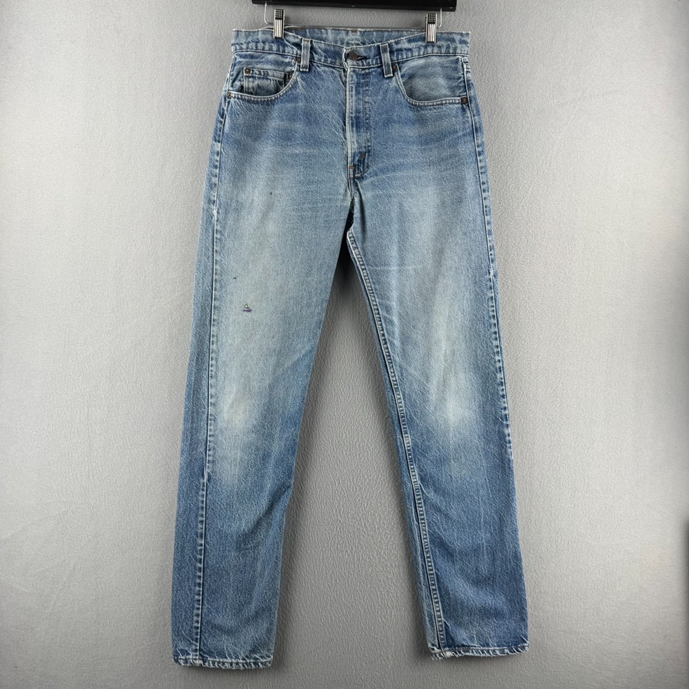 Vintage Levis Jeans Mens Fits 32x32 Blue Denim 80s 505 Faded Made in USA